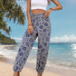 Casual blue and white pattern pants perfect for summer wear
