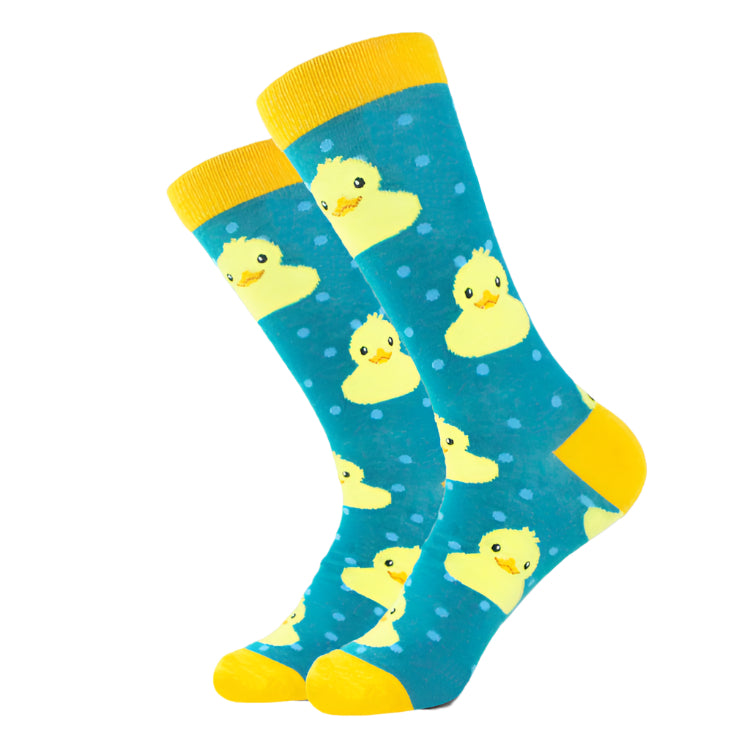 Blue & Yellow Duck Socks