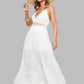 Boho Chic Flowy Whimsical White Maxi Dress w/ Lace Detailing