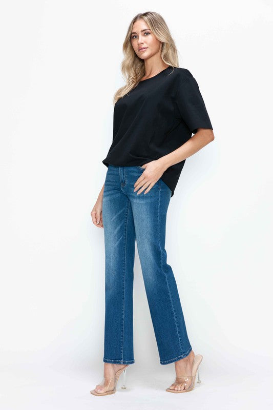 Bytos | Cat's Whiskers High Rise Straight Jeans