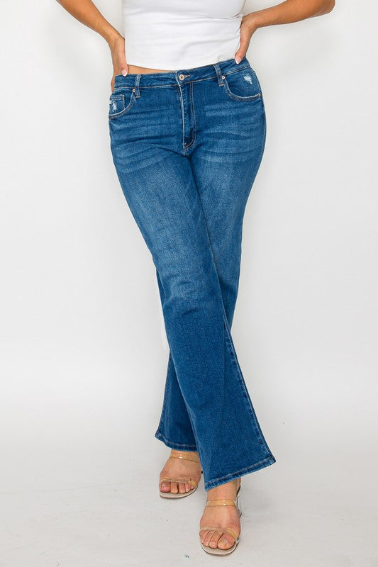 Bytos | Cat's Whiskers High Rise Straight Jeans | Plus Size