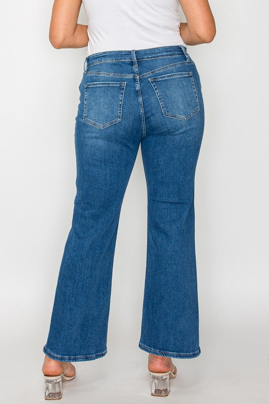 Bytos | Cat's Whiskers Mid Rise Ankle Jeans | Plus Size