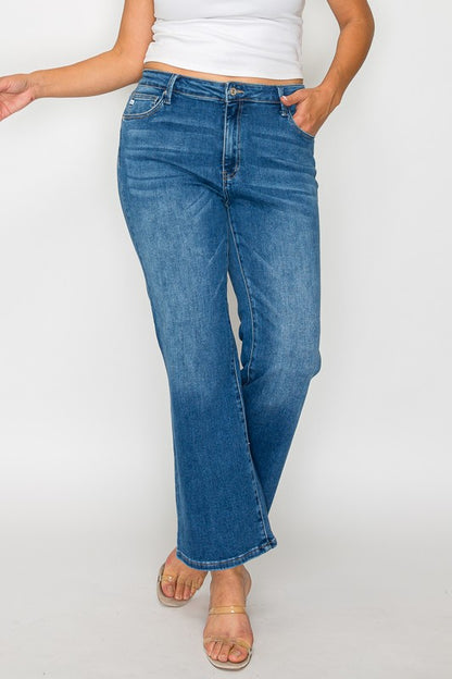 Bytos | Cat's Whiskers Mid Rise Ankle Jeans | Plus Size