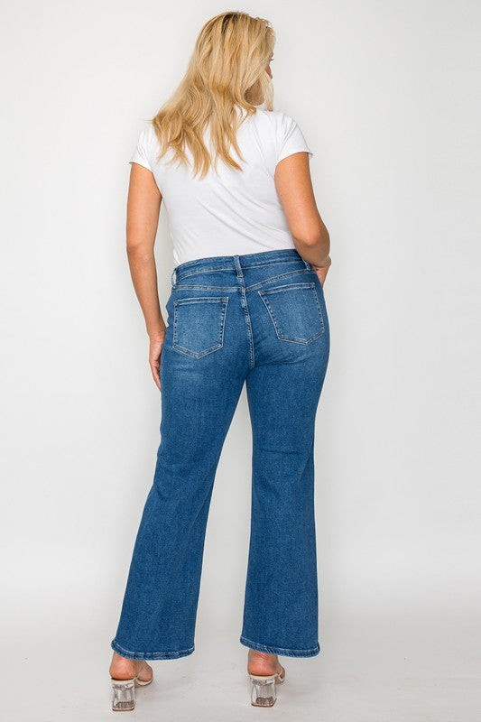 Bytos | Cat's Whiskers Mid Rise Ankle Jeans | Plus Size