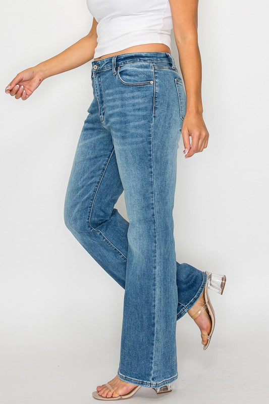 Bytos | Cat's Whiskers Mid Rise Bootcut Jeans | Plus Size