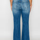 Bytos | Distressed High Rise Jeans with Pockets | Plus Size