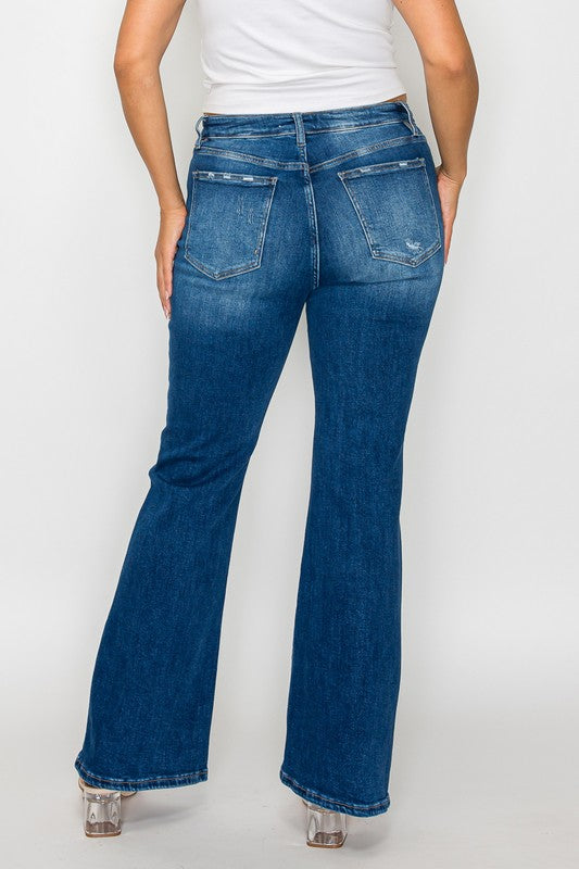 Bytos | High Rise Bootcut Jeans with Pockets | Plus Size