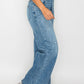 Bytos | High Rise Wide Leg Jeans with Pockets | Plus Size