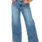 Bytos | High Rise Wide Leg Jeans with Pockets | Plus Size