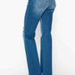 Bytos | Raw Hem Distressed Mid Rise Straight Jeans