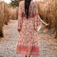 Boho Floral Maxi Dress perfect for casual and formal occasions.