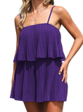 Chic Ruched Spaghetti Strap Romper in 6 colors. Perfect blend of elegance and comfort for any summer occasion