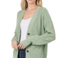 Classic Button-Up Viscose Sweater Cardigan