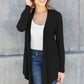 Basic Bae Open Front Long Sleeve Cardigan