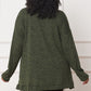 Plus Size Solid Drape Pocket Cardigan