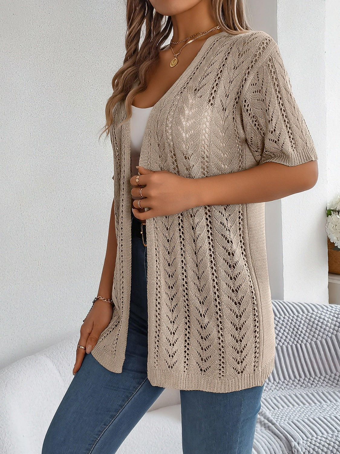 Lightweight Half Sleeve Summer Cardigan - Whimsical Appalachian Boutique