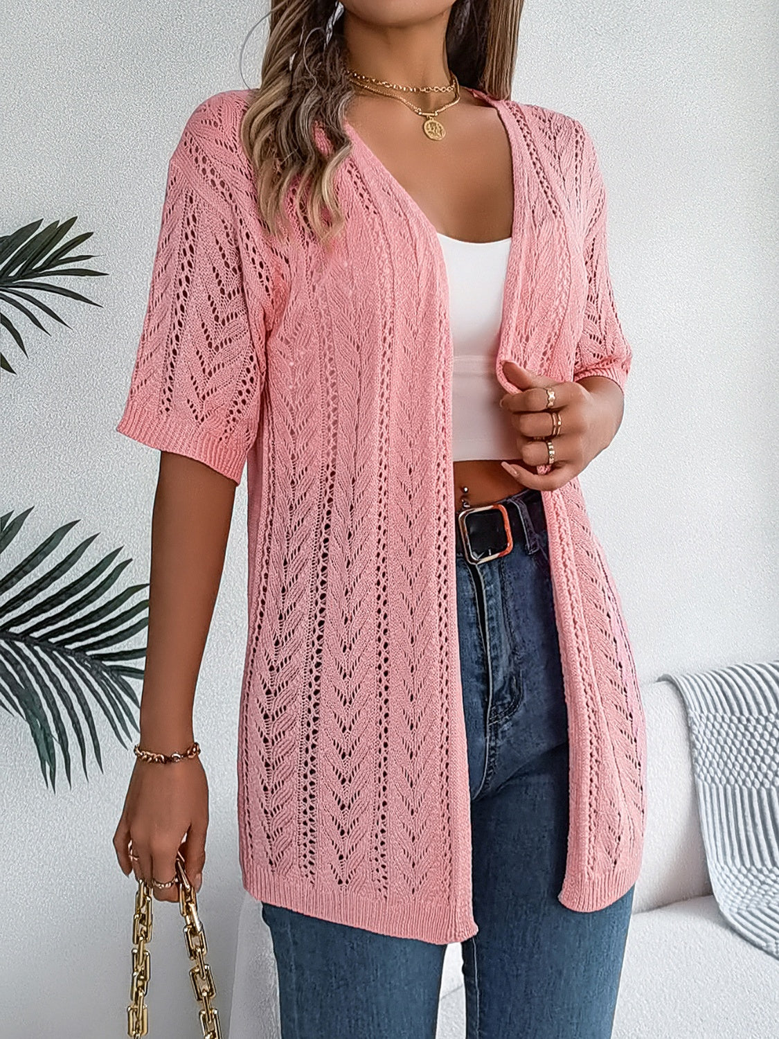 Lightweight Half Sleeve Summer Cardigan - Whimsical Appalachian Boutique