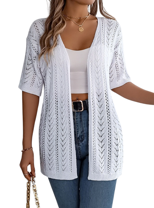 Lightweight Half Sleeve Summer Cardigan - Whimsical Appalachian Boutique