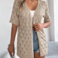 Openwork Short Sleeve Cardigan - Whimsical Appalachian Boutique