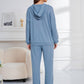 Casual blue loungewear set for relaxation
