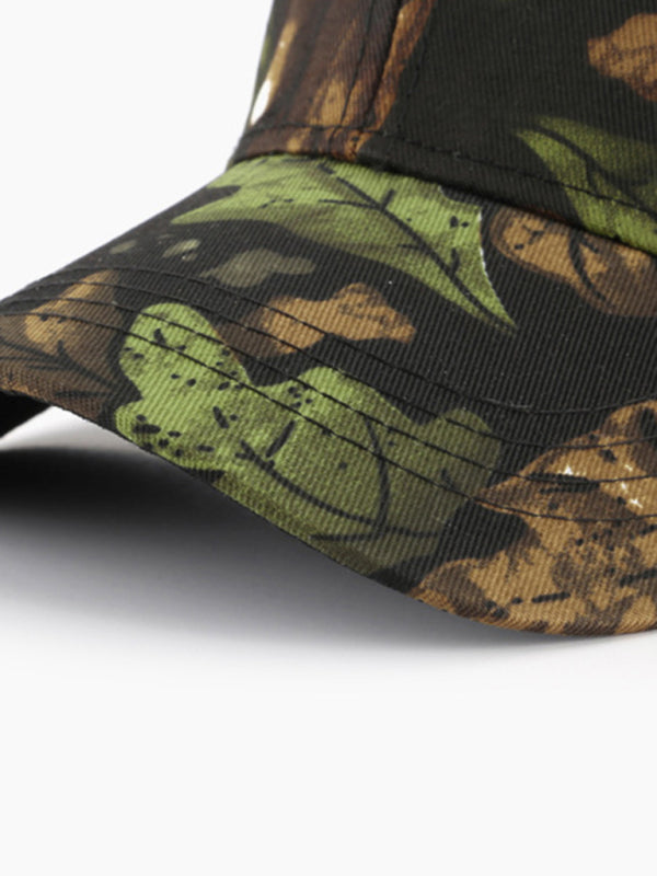 Versatile camouflage cap with woven fabric
