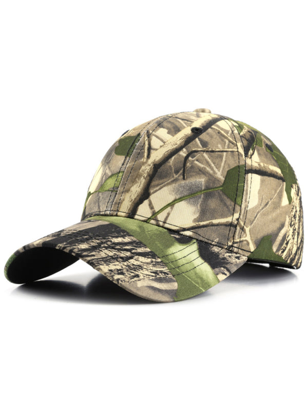 Versatile camouflage cap with woven fabric
