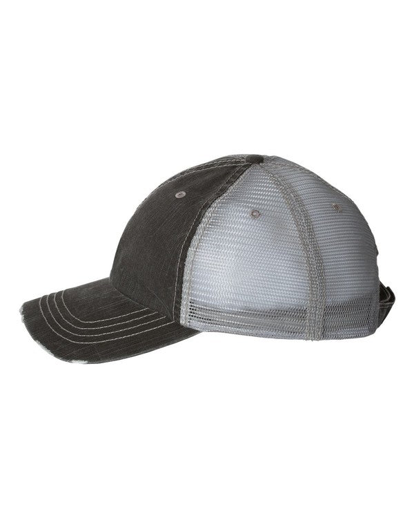 Side view of Always Late Tucker Hat