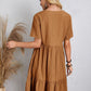 Stylish brown dress perfect for casual outings

