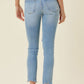 Edgy frayed hem jeans for casual wear
