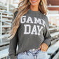 Corded Game Day Graphic Crewneck Top