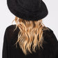 Chic fuzzy fedora hat for elegant style
