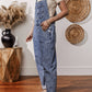 Classic denim bib overalls with adjustable straps
