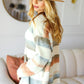 soft acrylic cardigan with stripes and button closure
