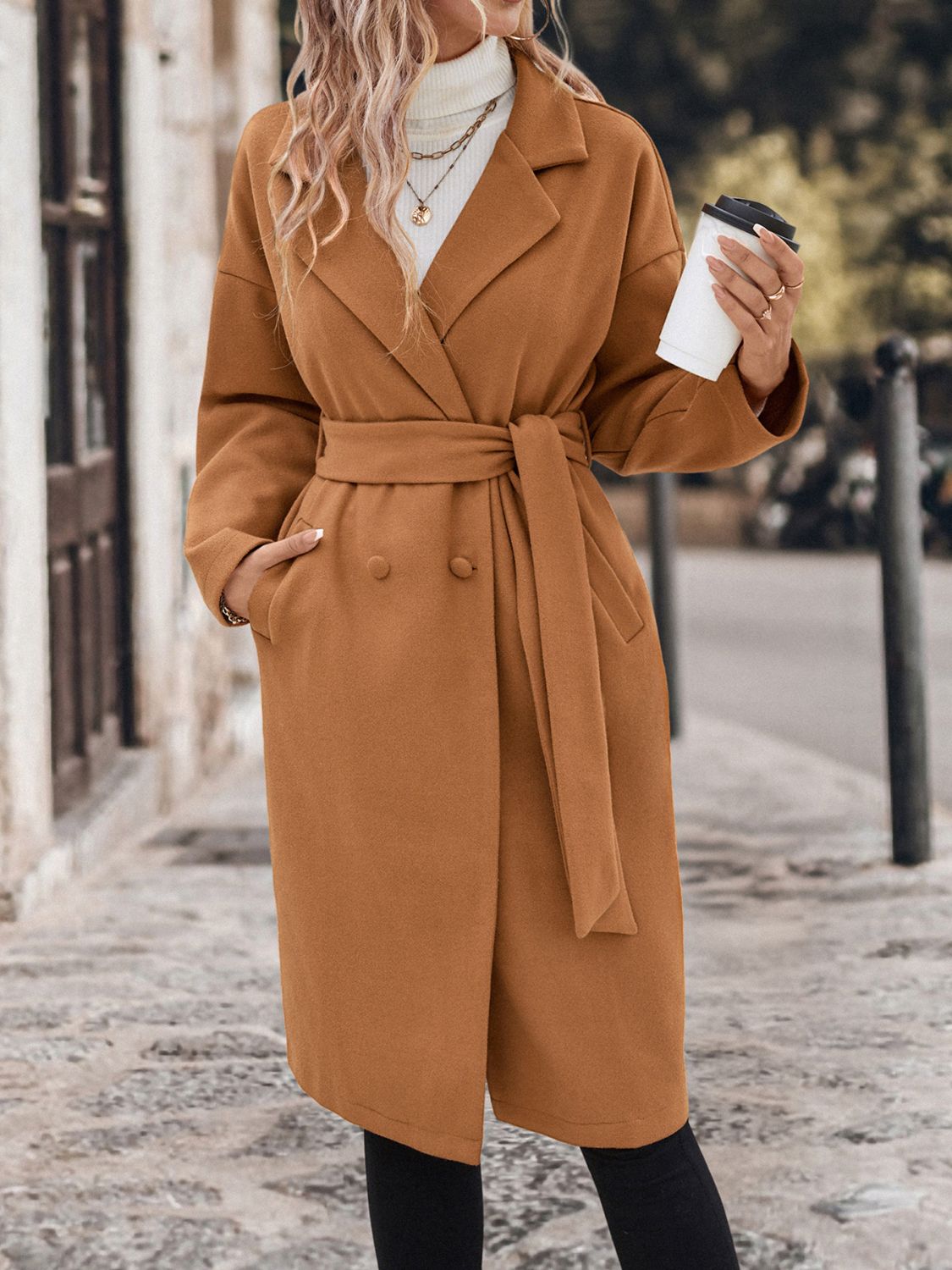 Classic Women's Belted Trench Coat