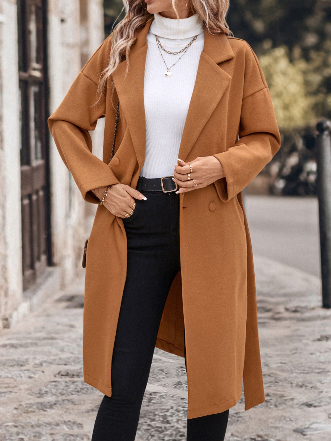 Classic Women's Belted Trench Coat