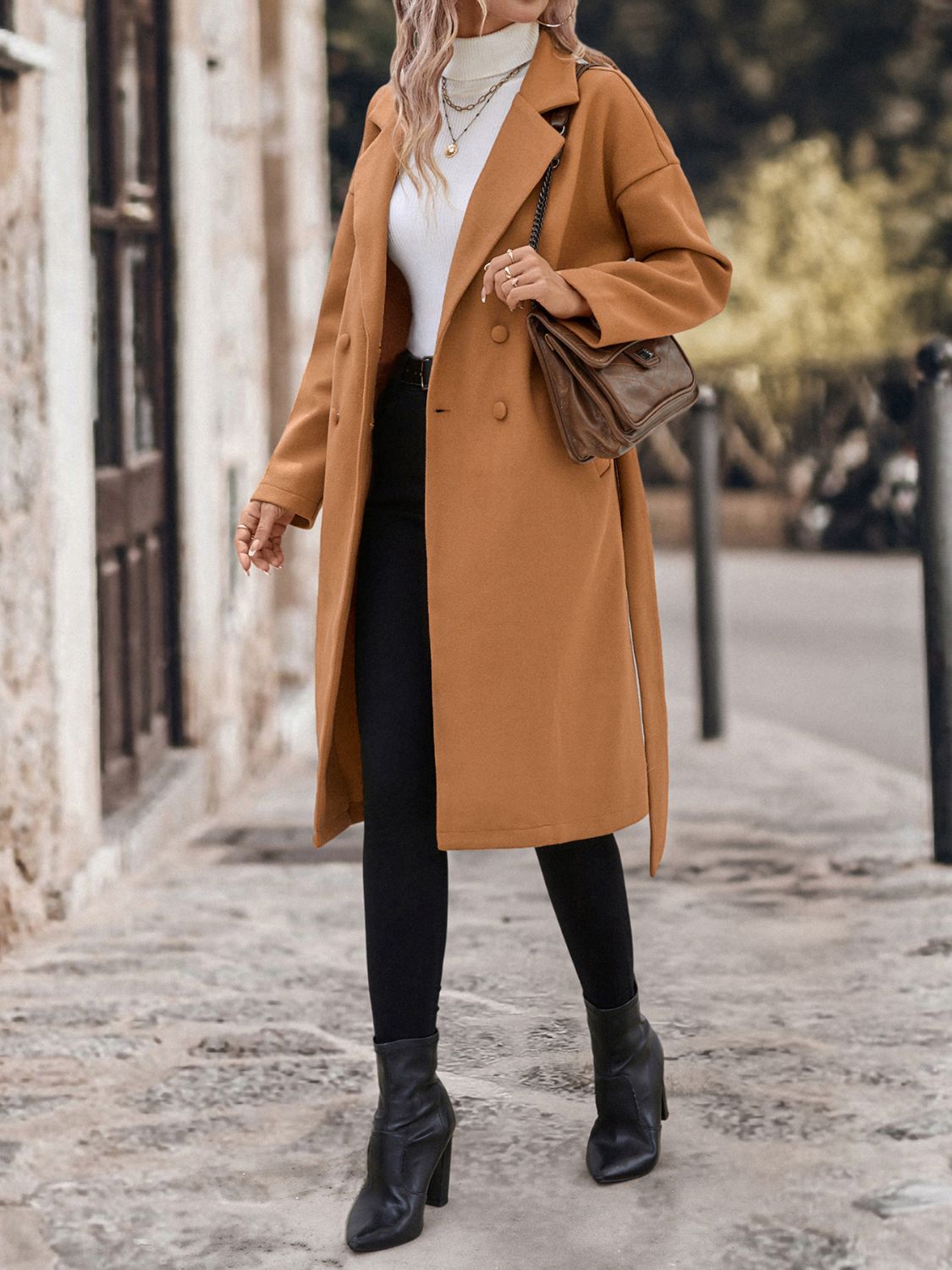 Classic Women's Belted Trench Coat