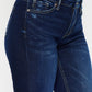 Comfortable women’s flare jeans with slightly stretchy fabric.
