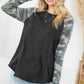 Trendy camo mixed top for casual style
