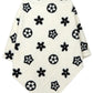 White floral patterned poncho with soft material
