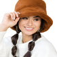 Cozy plush bucket hat for winter warmth
