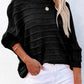 Cozy black basic sweater for women
