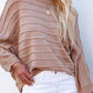 Cozy blush basic sweater for women
