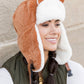 Cute kitten ear winter hat for warmth
