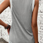 V-Neck Wide Strap Sleeveless Blouse