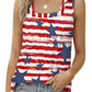 Get ready for summer with our Star Striped Square Neck Tank. Perfect for a patriotic touch to your casual wardrobe. Comfort meets style!