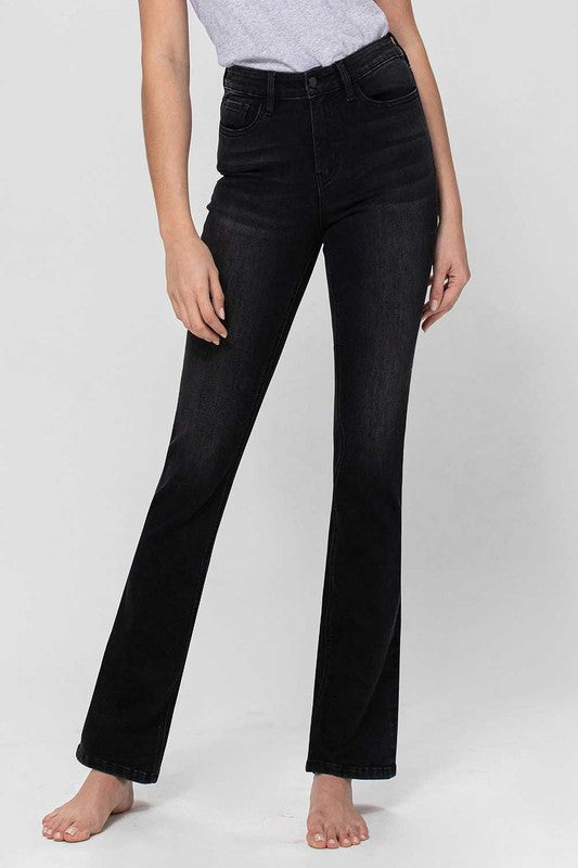 Versatile High Rise Slim Bootcut Jeans by Flying Monkey for women.