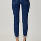 Embellished Mid Rise Crop Skinny Leg RISEN Jeans