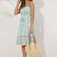 Summer-ready Boho Chic Midi Dress in breathable fabric.