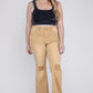 Women’s plus-size casual flare jeans with a high-rise fit.
