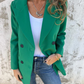 Modern and chic design of lapel blazer jacket in solid color
